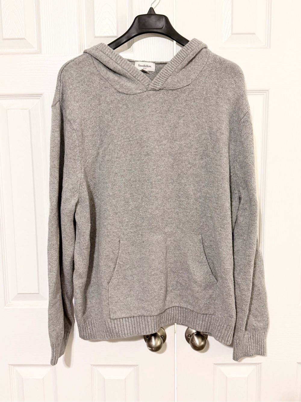 Goodfellow & Co Men's Light Gray Crewneck Hoodie Sweater